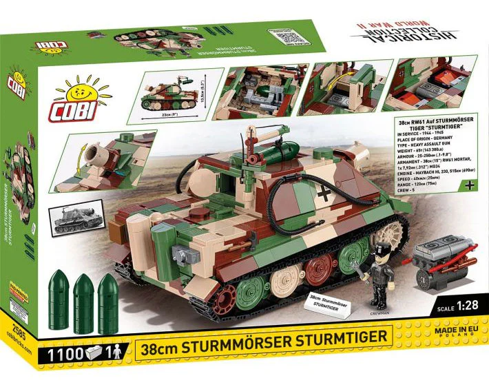 38-cm assault mortars, tiger-type tanks COBI 2585 image 8