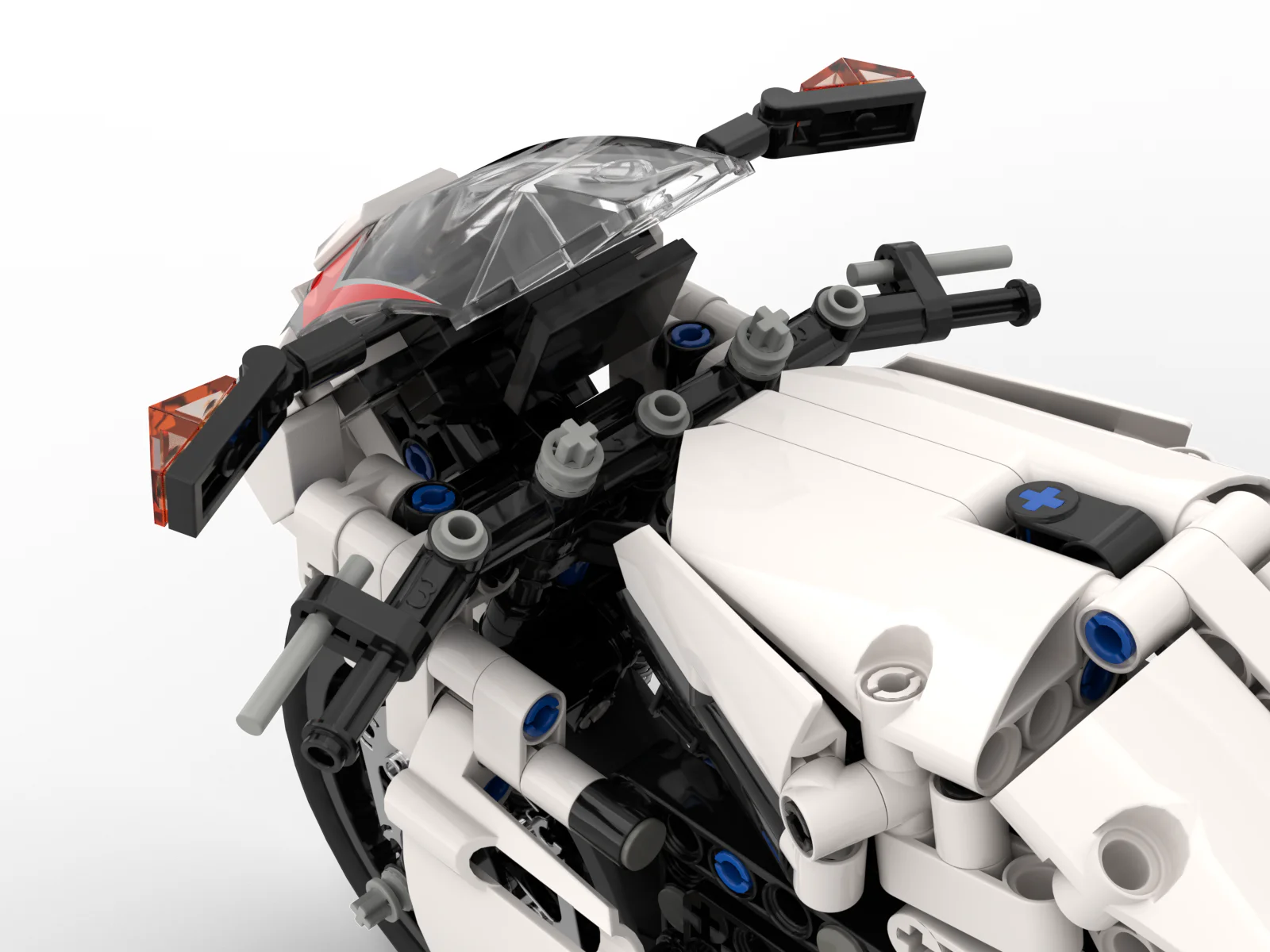 Racing motorcycle 1:6 scale model MOC-24892 image 22