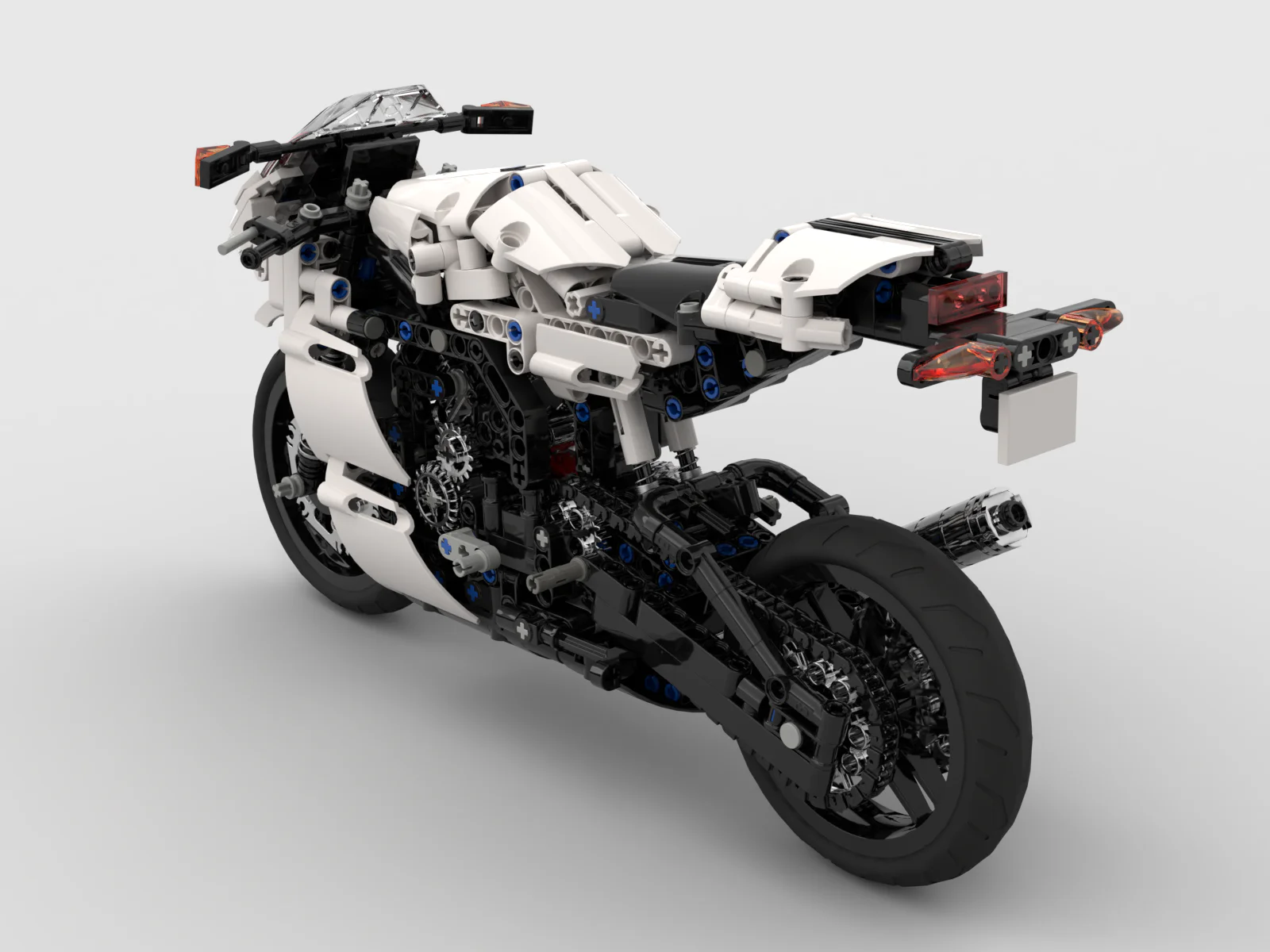 Racing motorcycle 1:6 scale model MOC-24892 image 23