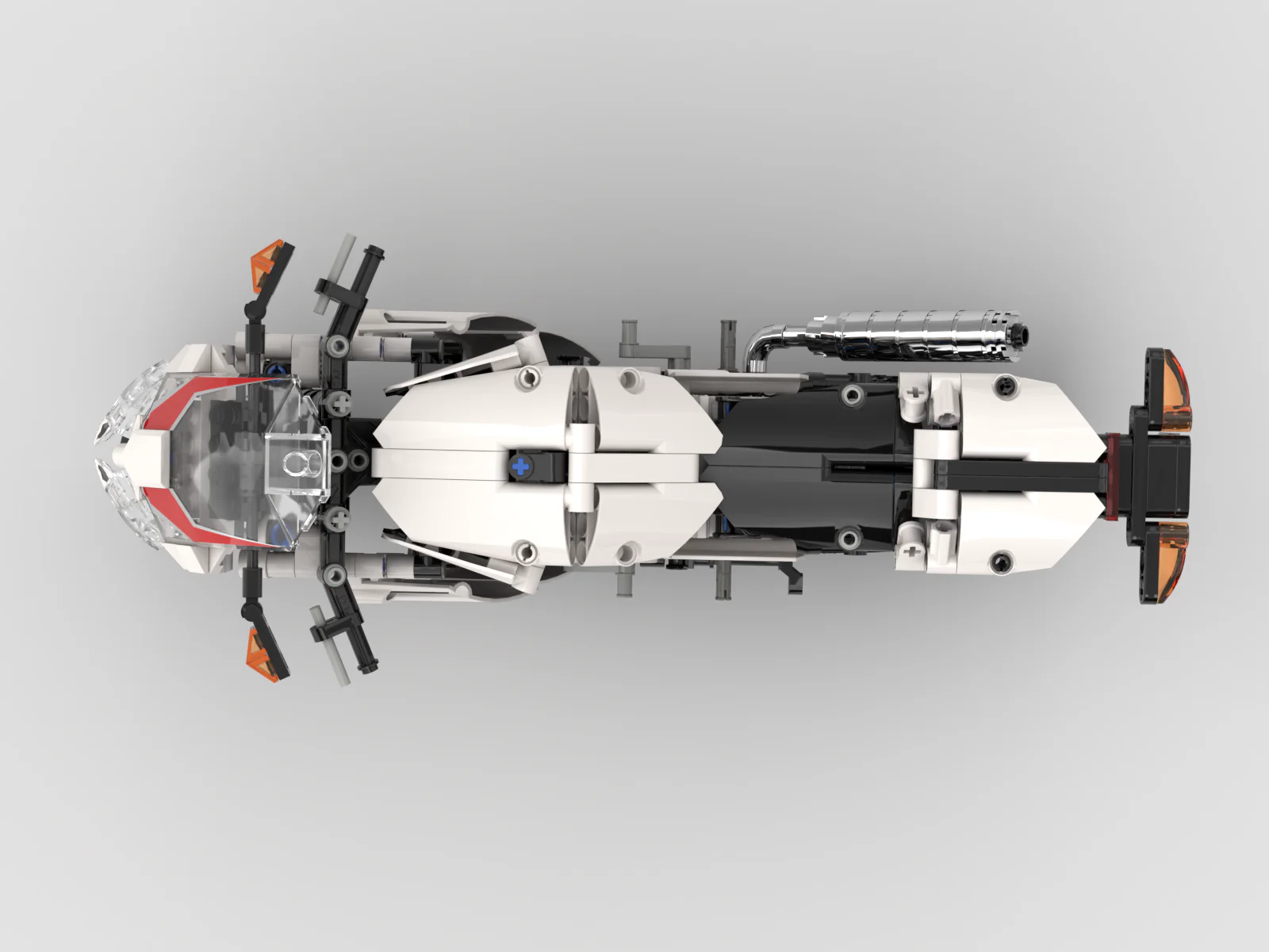 Racing motorcycle 1:6 scale model MOC-24892 image 25