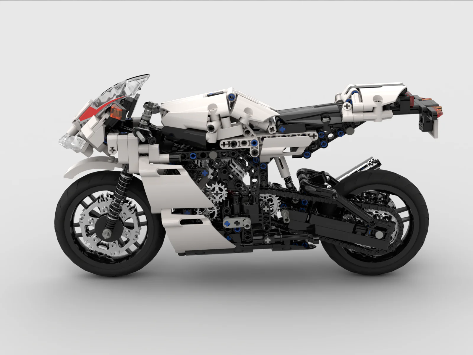 Racing motorcycle 1:6 scale model MOC-24892 image 27