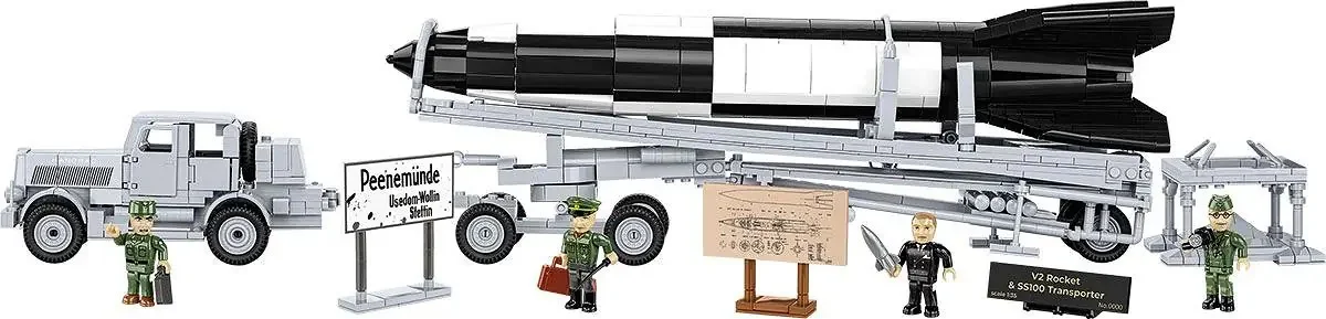 V2 ROCKET AND JAGUAR SS 100 TRANSPORT VEHICLE COBI 3119 image 1