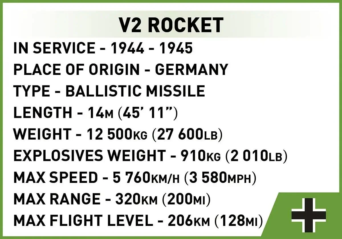 V2 ROCKET AND JAGUAR SS 100 TRANSPORT VEHICLE COBI 3119 image 5