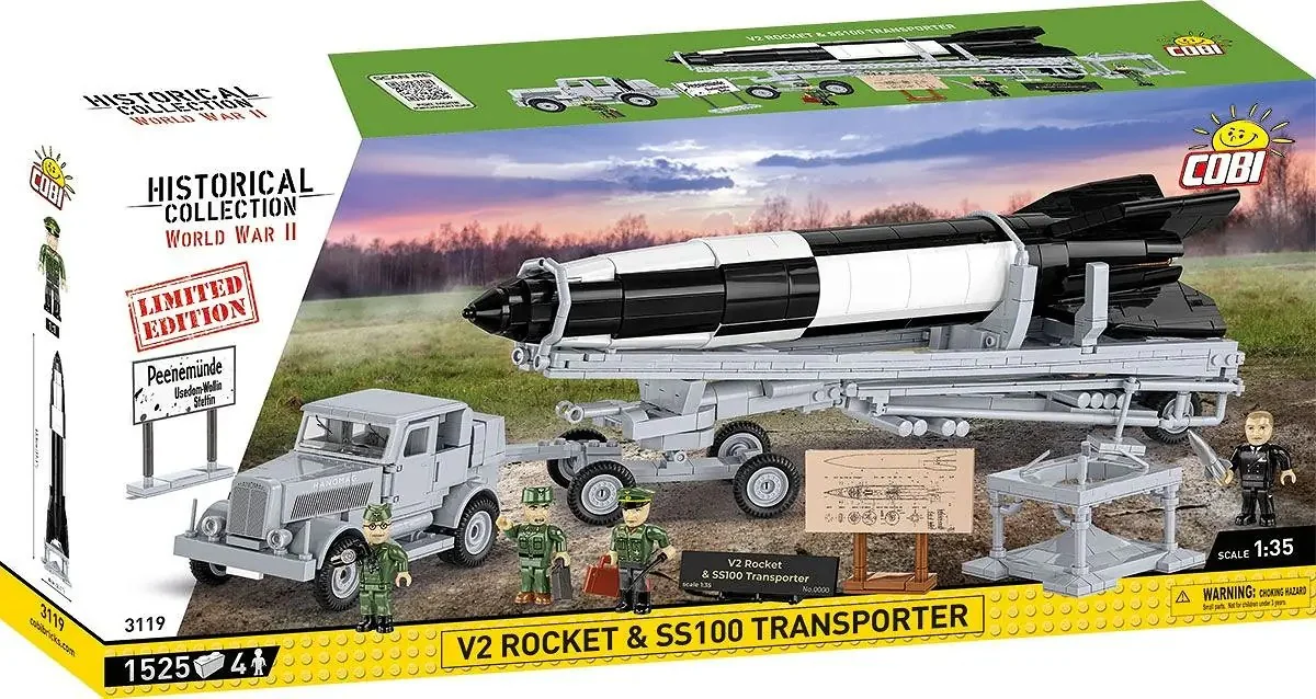 V2 ROCKET AND JAGUAR SS 100 TRANSPORT VEHICLE COBI 3119 image 12