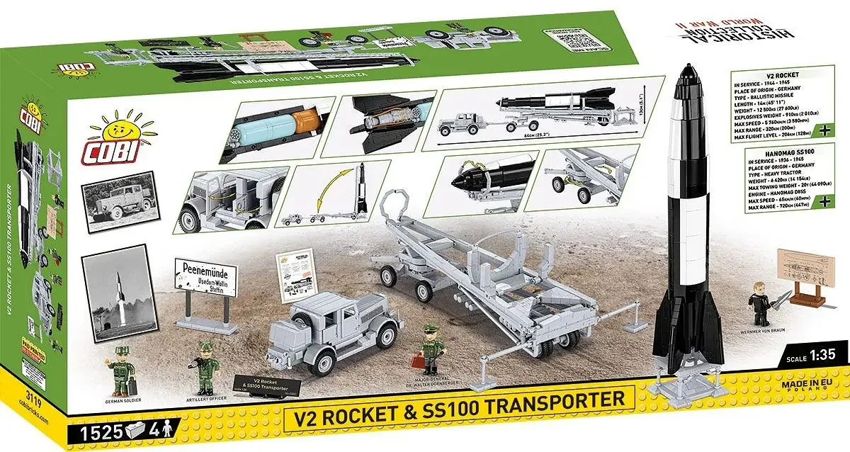 V2 ROCKET AND JAGUAR SS 100 TRANSPORT VEHICLE COBI 3119 image 13