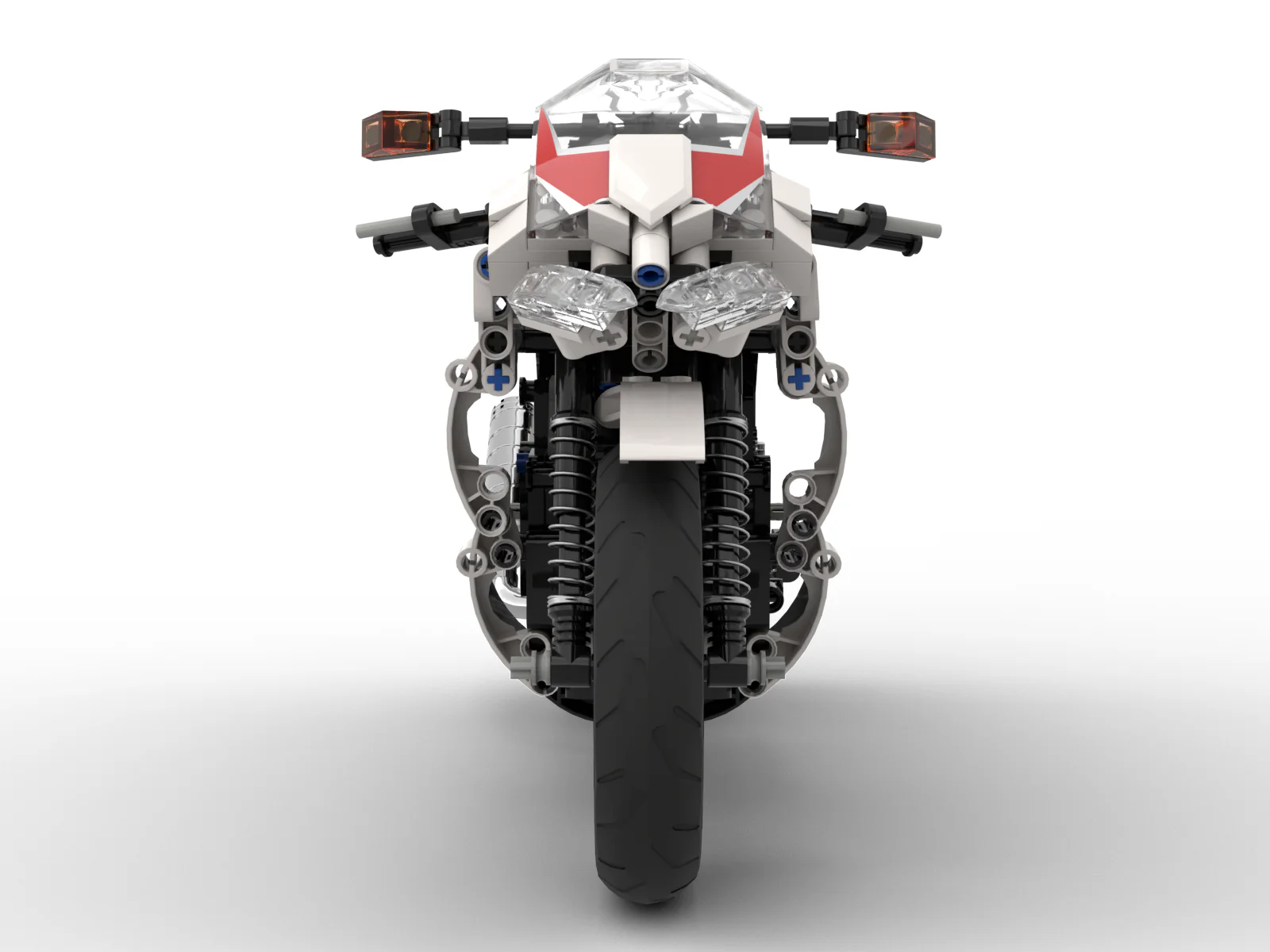 Racing motorcycle 1:6 scale model MOC-24892 image 29