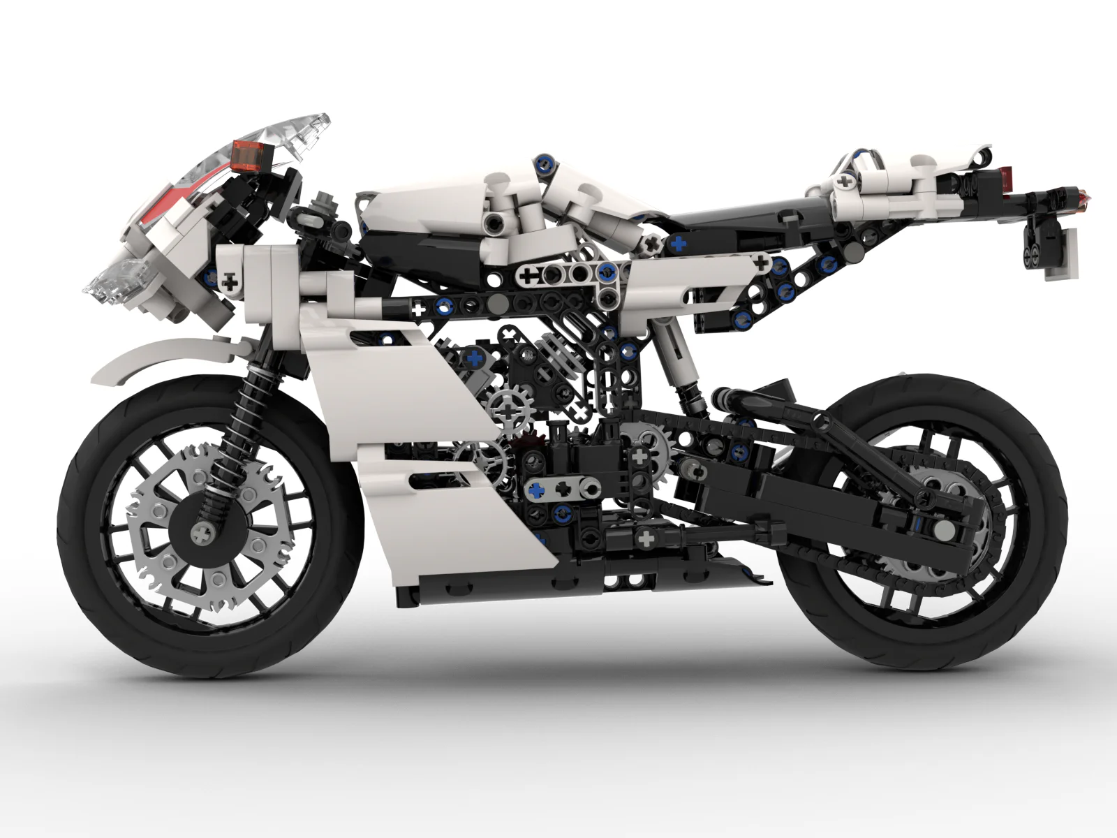 Racing motorcycle 1:6 scale model MOC-24892 image 31
