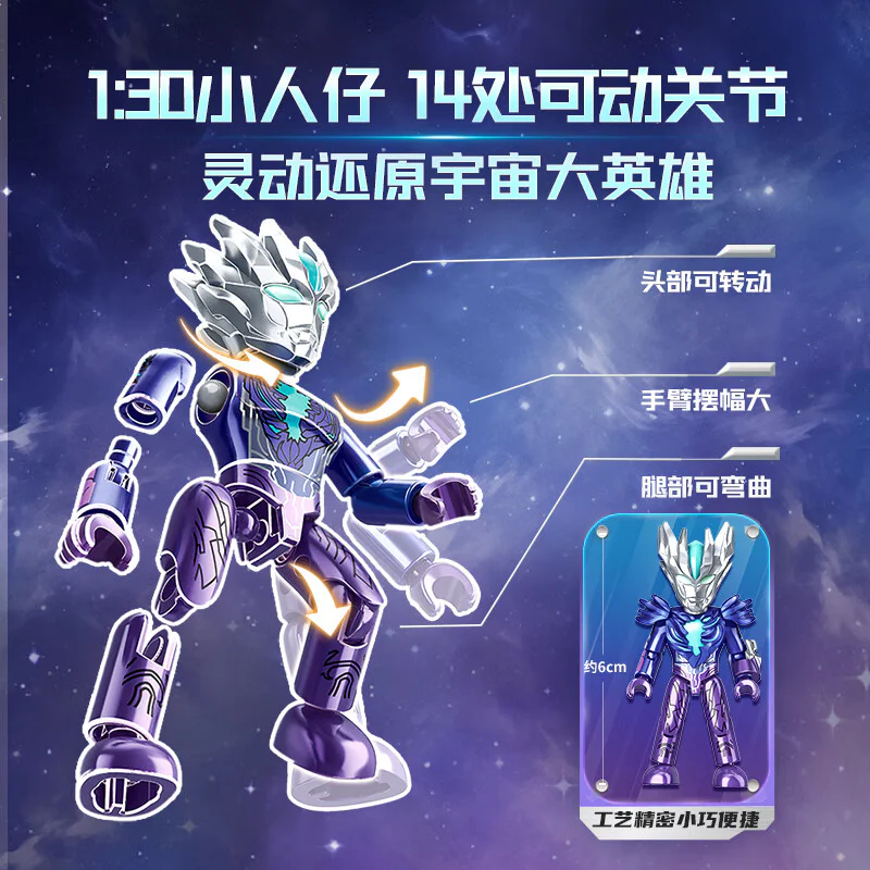 Otman: Dazzle number nine, Mysterious Four Ott Heroes can move the builders 启蒙 QMAN/ENLIGHTEN/Keeppley 75108 image 5