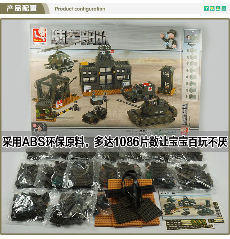 People's Liberation Army Troops: PLA General Headquarters 小鲁班 Sluban M38-B7100 image 4