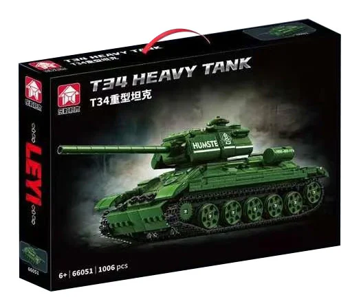 T34 HEAVY TANK 乐毅积木 66051