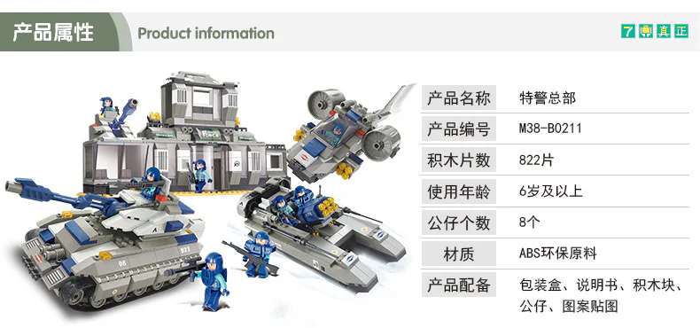 Special forces: special police headquarters 小鲁班 Sluban M38-B0211 image 5