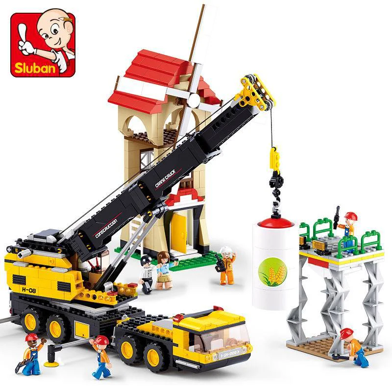 Engineering: heavy crane 小鲁班 Sluban M38-B0553 image 1