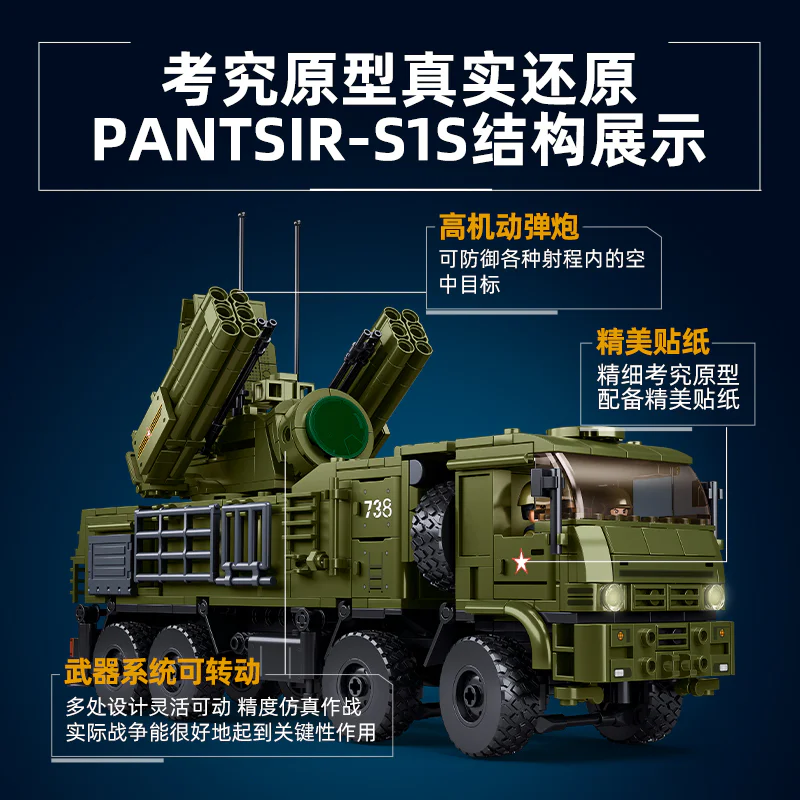 ARMOUR S1S AIR DEFENCE SYSTEMS 小鲁班 Sluban M38-B1252 image 2