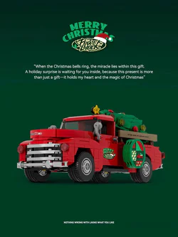 Christmas pick-up truck