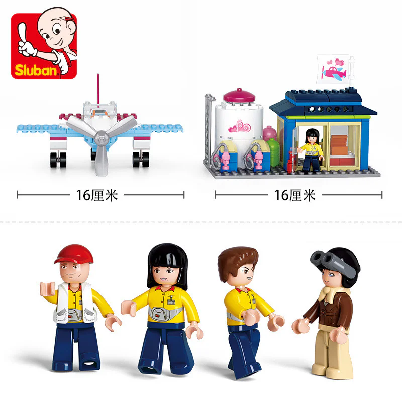 Dolphin Bay Pink Dream: Dolphin Bay Airport 小鲁班 Sluban M38-B0608 image 1