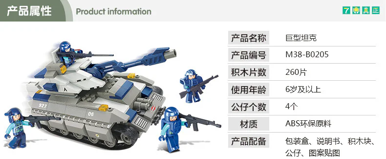 Special forces: giant tanks 小鲁班 Sluban M38-B0205 image 5