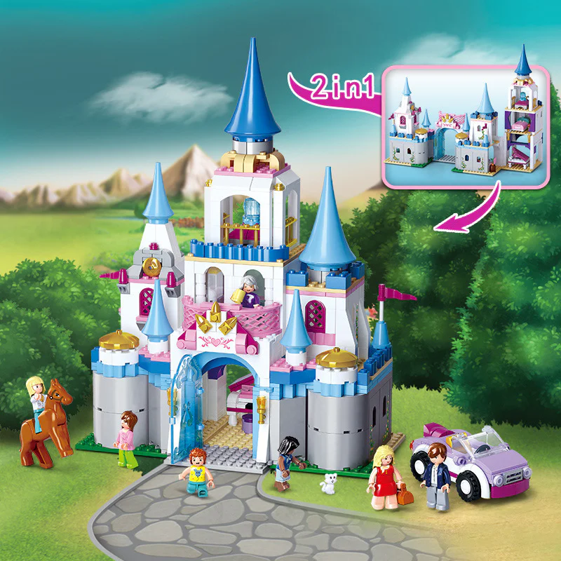 Dolphin Bay Pink Dream: Sapphire Castle 小鲁班 Sluban M38-B0610 image 1