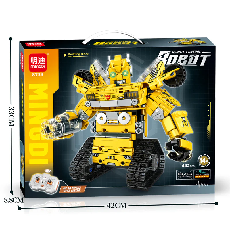 2.4G REMOTE CONTROL ROBOT BUMBLEBEE 明迪 minGDi/磊宝 LEIBAO 8733