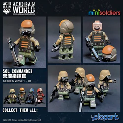 Acid Rain War Minisoldiers: WAVE1-04 Desert Commander