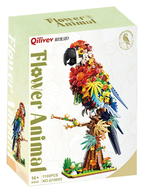 ♪ A bouquet: parrot ♪ 砌生活Qilivev Q16003 image 1
