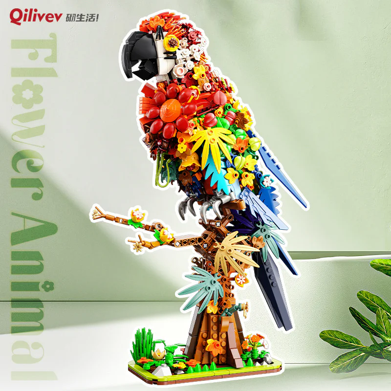 ♪ A bouquet: parrot ♪ 砌生活Qilivev Q16003 image 3