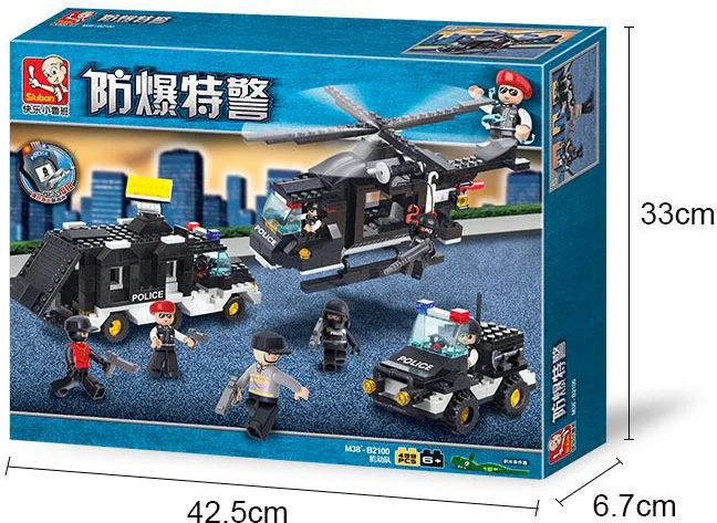 SWAT: Mobile 小鲁班 Sluban M38-B2100 image 3
