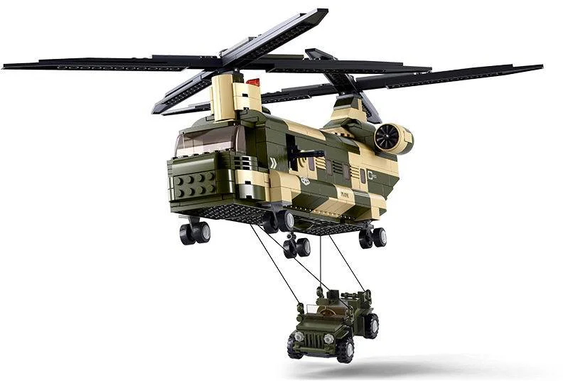 Air force: transport helicopters 小鲁班 Sluban M38-B0508 image 2