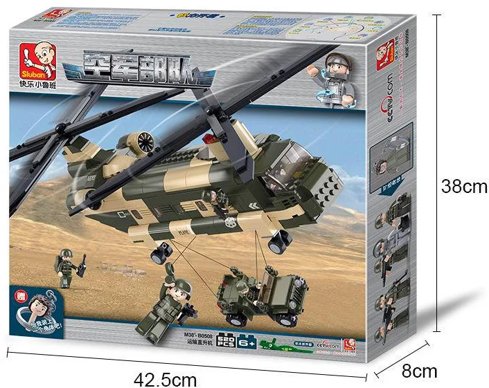 Air force: transport helicopters 小鲁班 Sluban M38-B0508 image 3