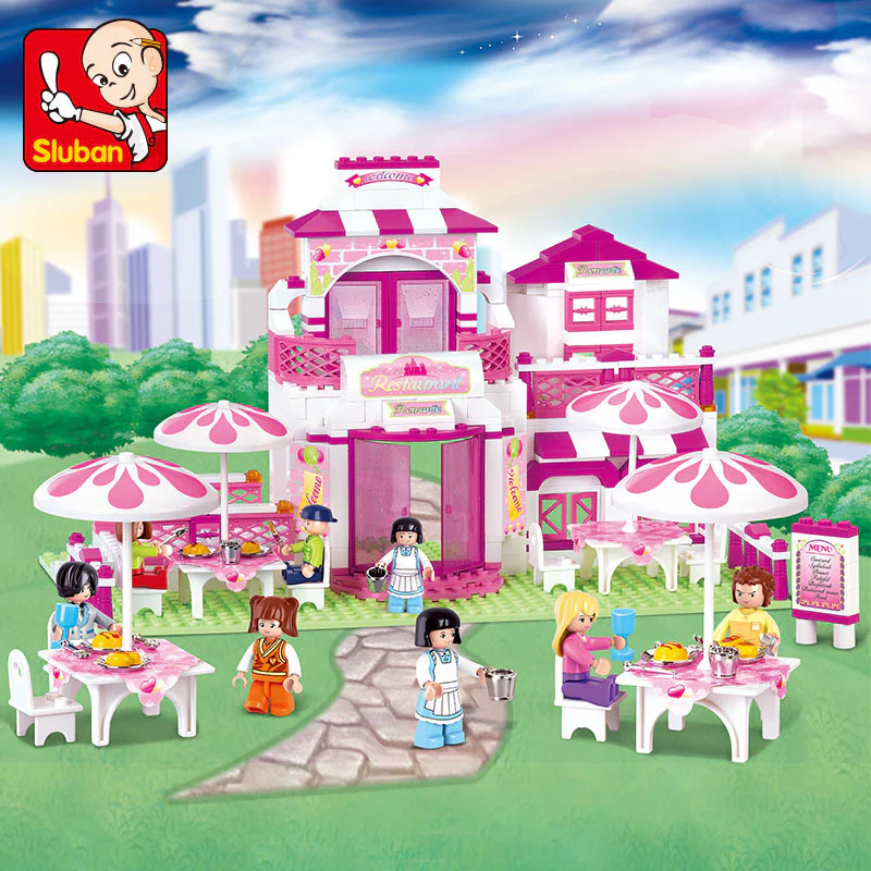 Dolphin Bay Pink Dream: Romantic restaurant 小鲁班 Sluban M38-B0150