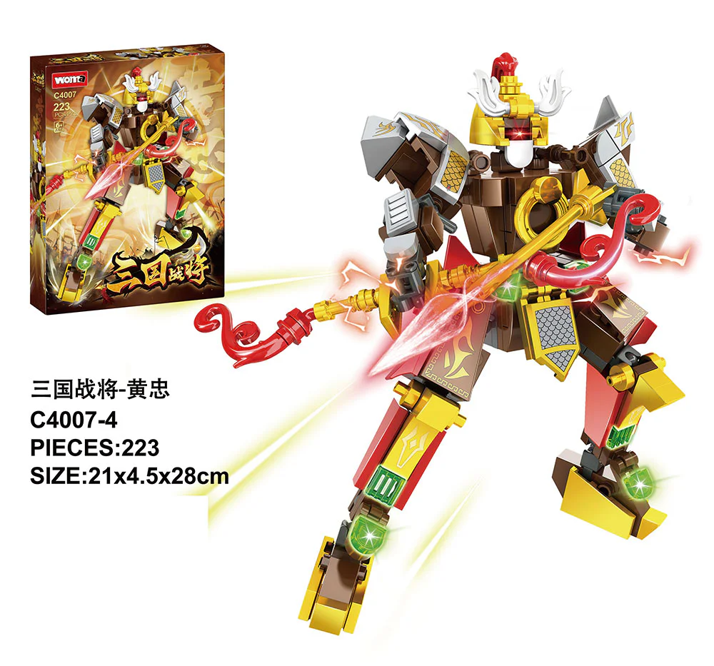 Four sections: Guan Yu, Zhang Fei, Zhao Yun, Wong Zhong 沃马动漫 WOMA C4007 image 4