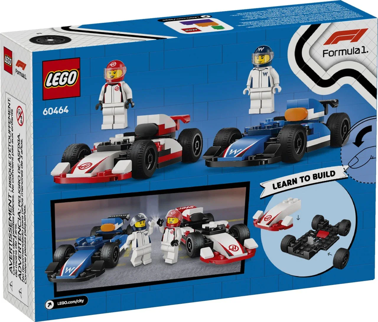 F1 WILLIAMS RACING WITH HASS 乐高 LEGO 60464 image 1