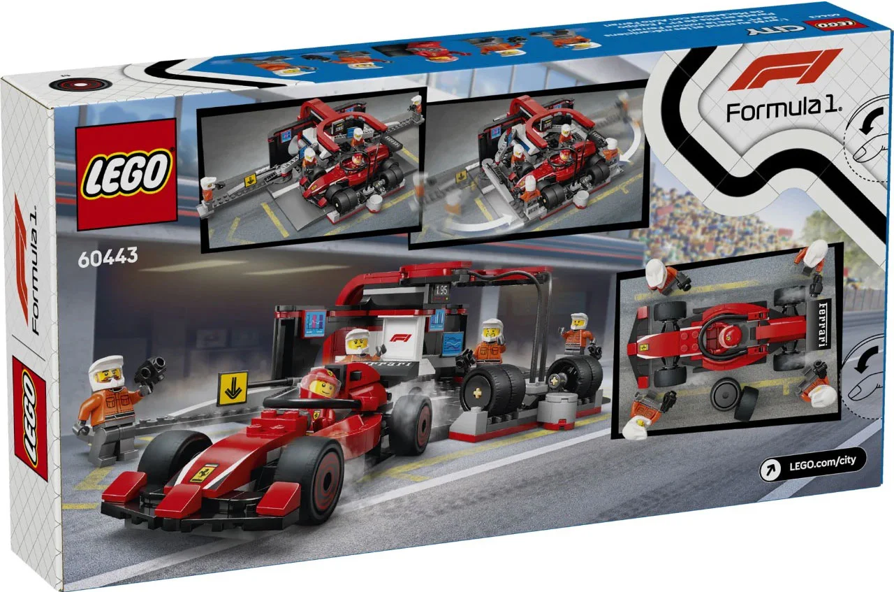 FERRARI F1 RACING STATION AND MAINTENANCE STAFF LEGO 60443 image 1