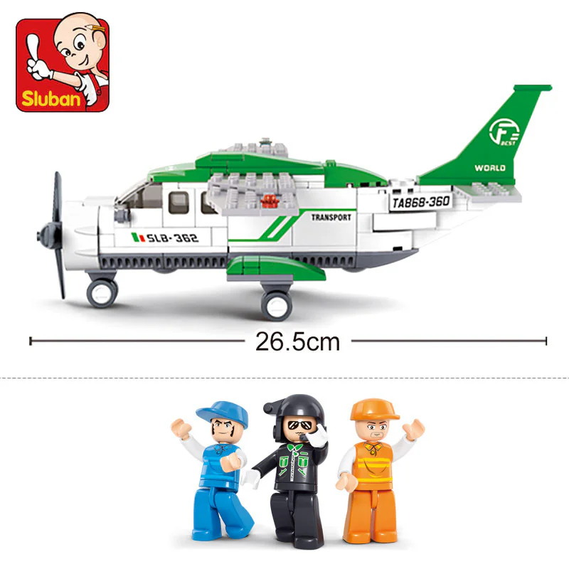 AEROSPACE: C-SMALL CARGO AIRCRAFT 小鲁班 Sluban M38-B0362 image 1