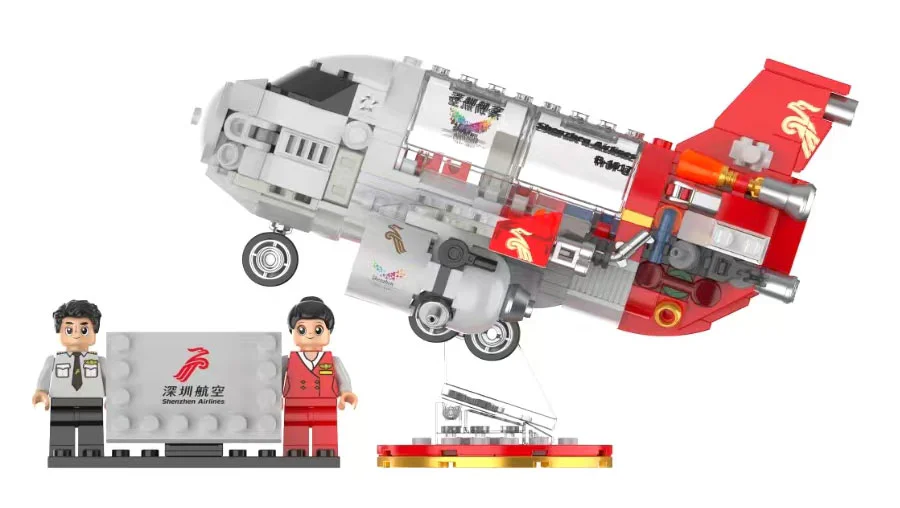 Deep-air aircraft module: passenger jet 佳奇积木 JAKI ZH002 image 1