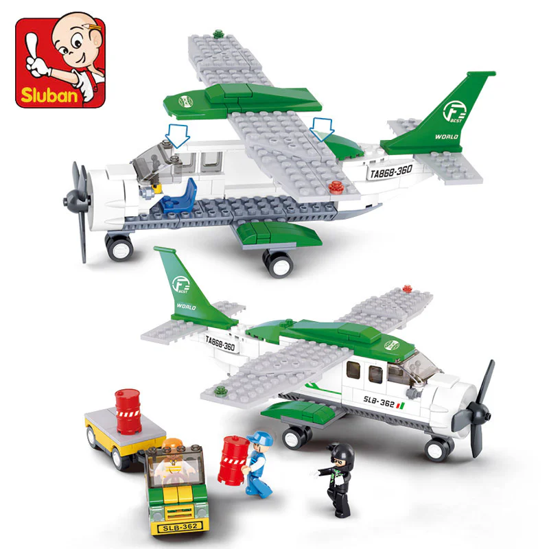 AEROSPACE: C-SMALL CARGO AIRCRAFT 小鲁班 Sluban M38-B0362 image 2