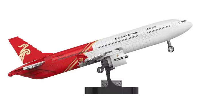DEEP FLIGHT MODEL: CITY PASSENGER A330-300 佳奇积木 JAKI ZH001 image 2
