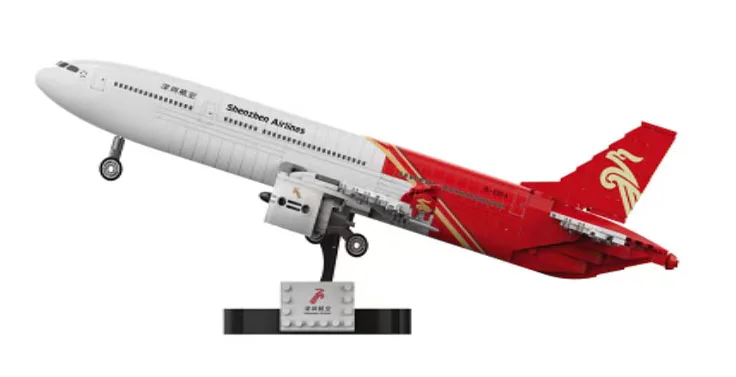 DEEP FLIGHT MODEL: CITY PASSENGER A330-300 佳奇积木 JAKI ZH001 image 3