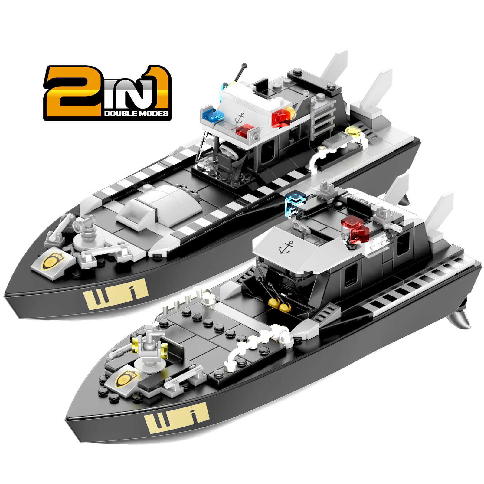 Two-and-a-city police control ship DIY V103