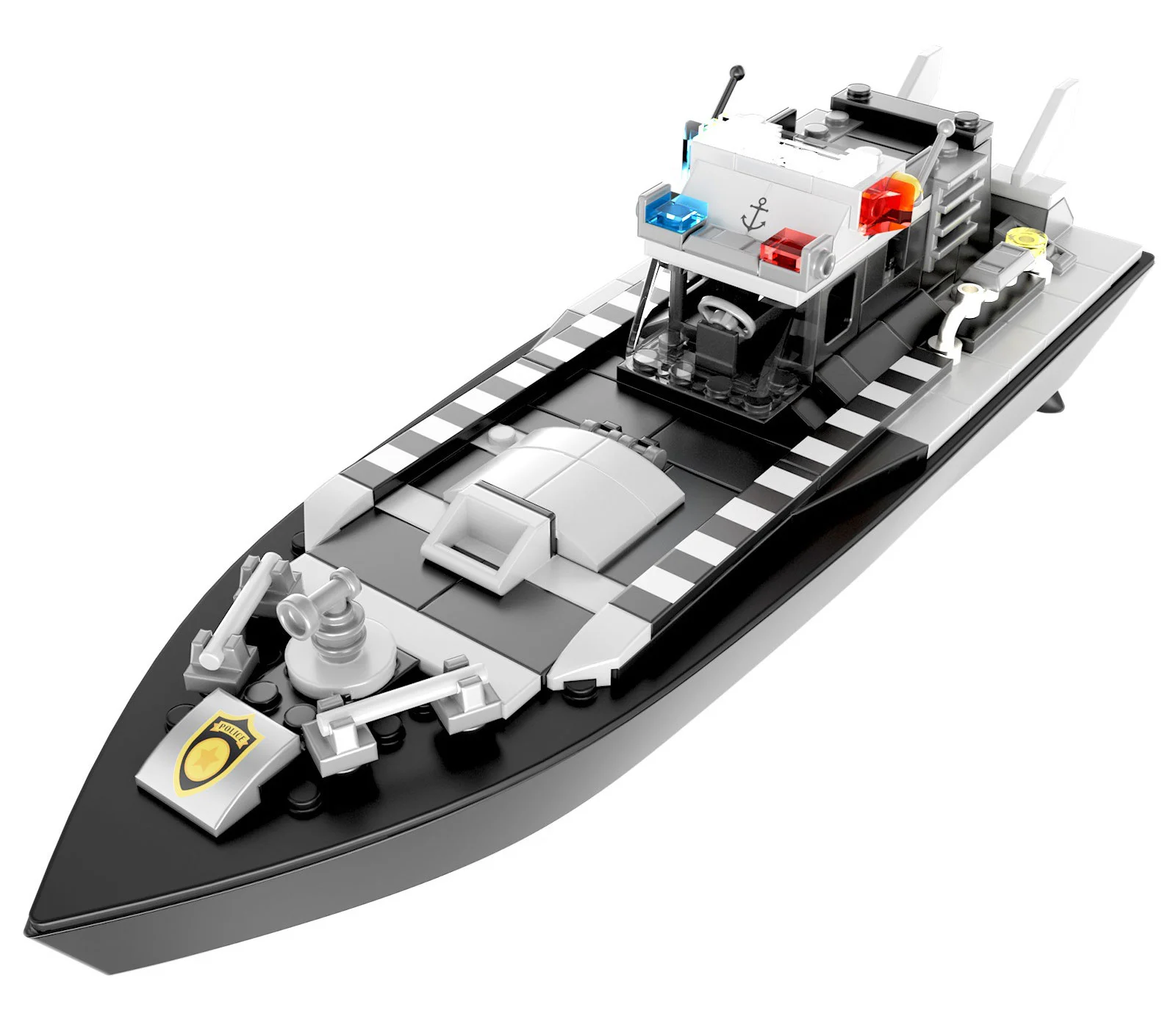 Two-and-a-city police control ship DIY V103 image 1