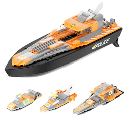 Four in one remote-control rescue ship