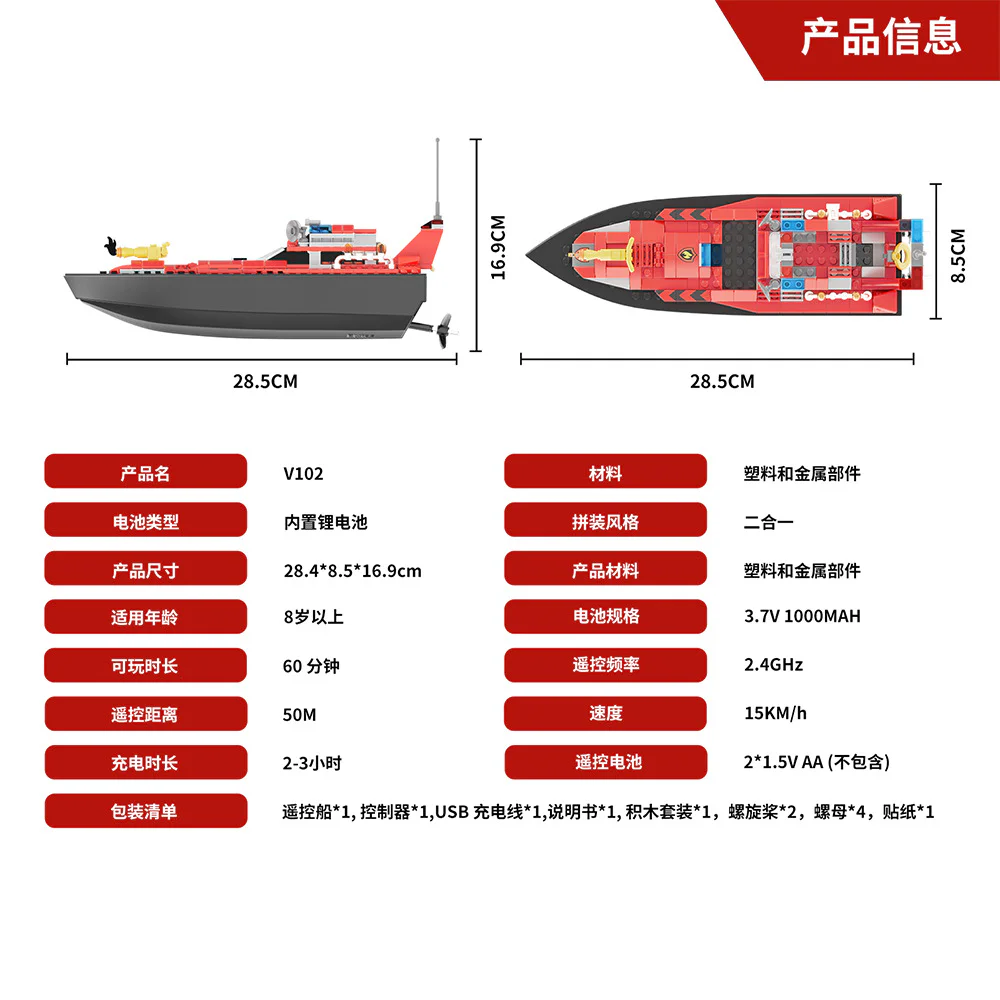 Two-and-a-city rescue team remote ship DIY V102 image 7