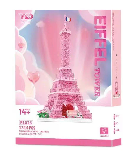 Pink and transparent Paris Tower 予高 P1025 image 1