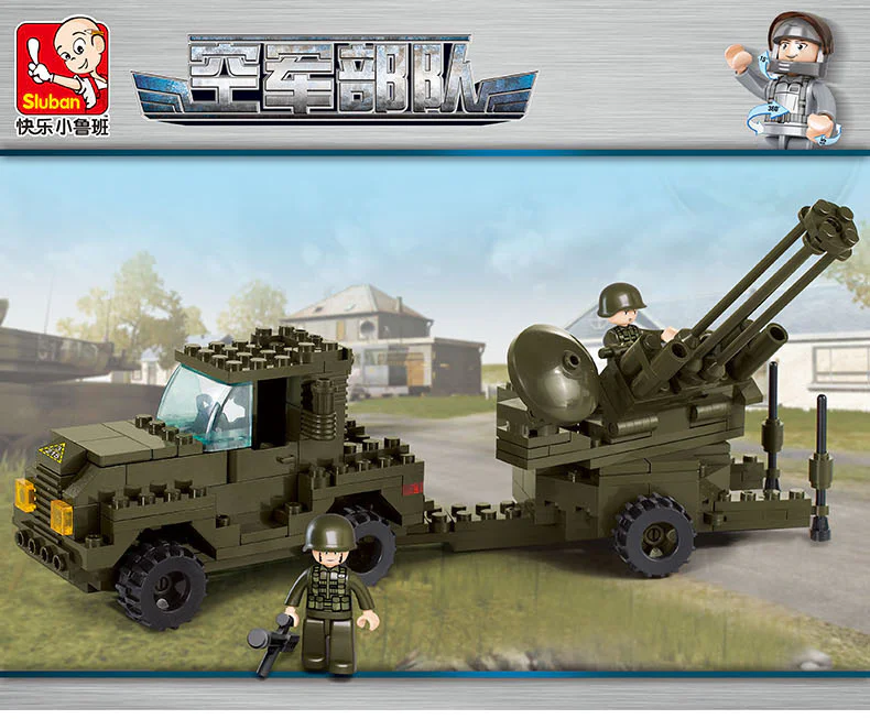 Air force: anti-aircraft guns 小鲁班 Sluban M38-B7300 image 1