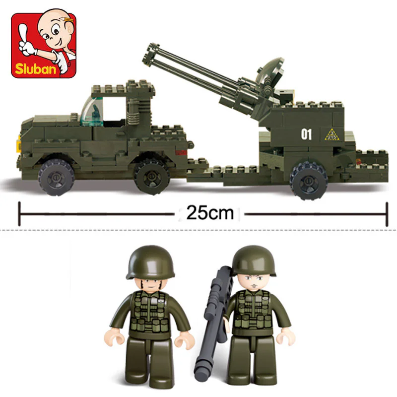 Air force: anti-aircraft guns 小鲁班 Sluban M38-B7300 image 2