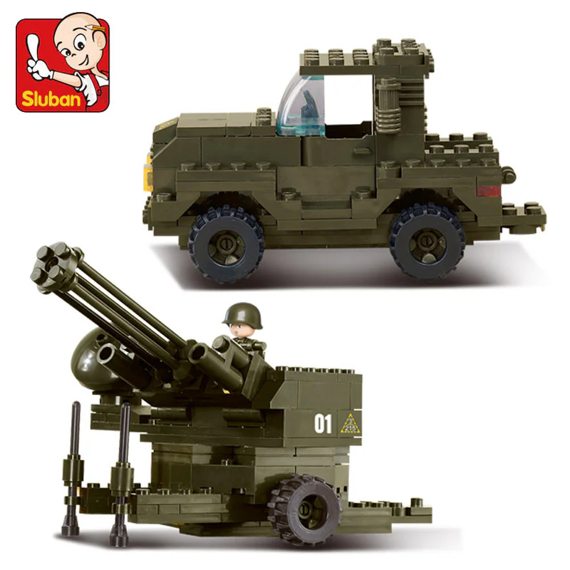 Air force: anti-aircraft guns 小鲁班 Sluban M38-B7300 image 3
