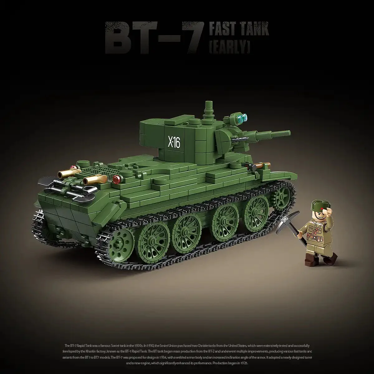 SOVIET BT-7 FAST TANK (EARLY) 全冠 QUANGUAN 100290 image 1