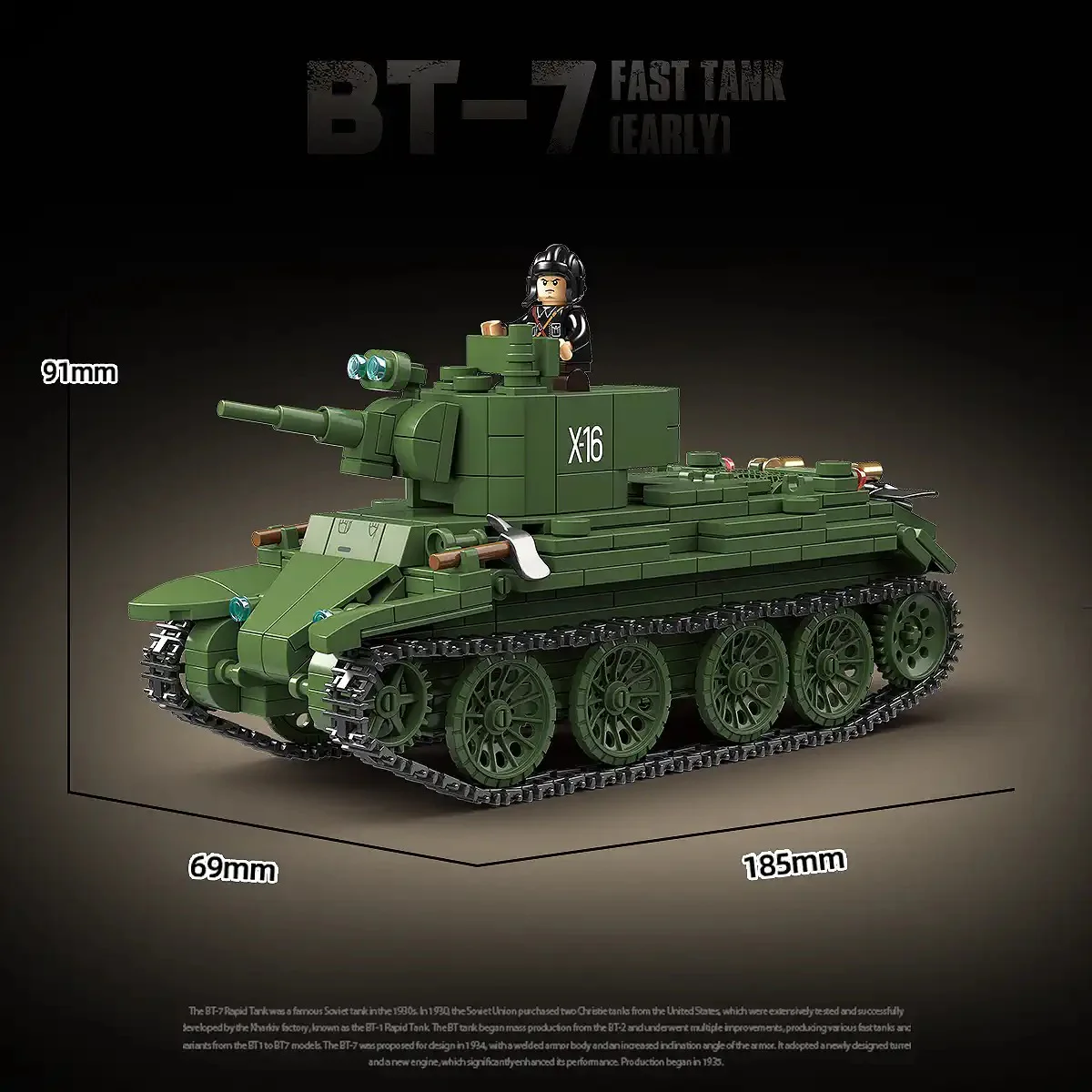 SOVIET BT-7 FAST TANK (EARLY) 全冠 QUANGUAN 100290 image 2