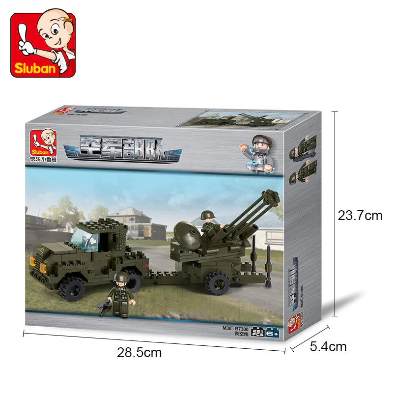 Air force: anti-aircraft guns 小鲁班 Sluban M38-B7300 image 5