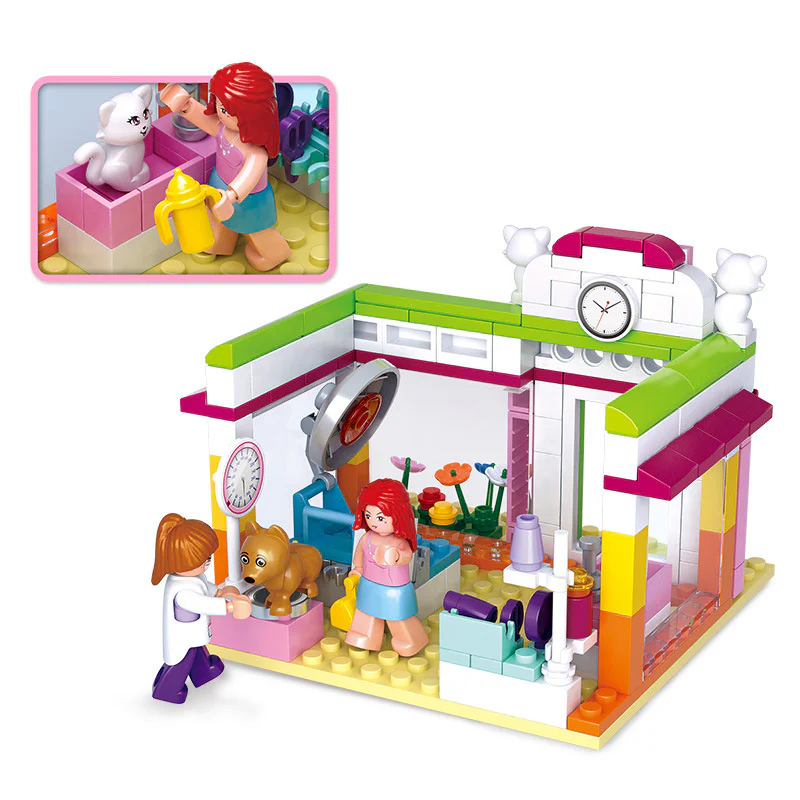 Dolphin Bay pink dream: pet beauty shop 小鲁班 Sluban M38-B0602 image 2