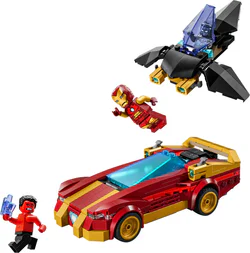 Black Panthers and Iron Man Cars, Red Hulk